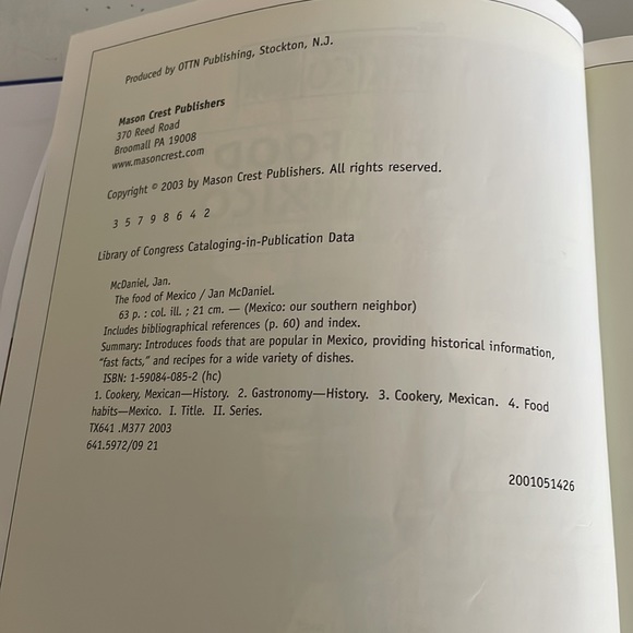 The Food Of Mexico Jan Daniel Our Southern Neighbor 2003 - Picture 6 of 7